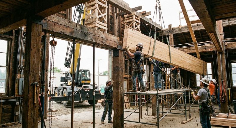 Steel Beam Placement Service